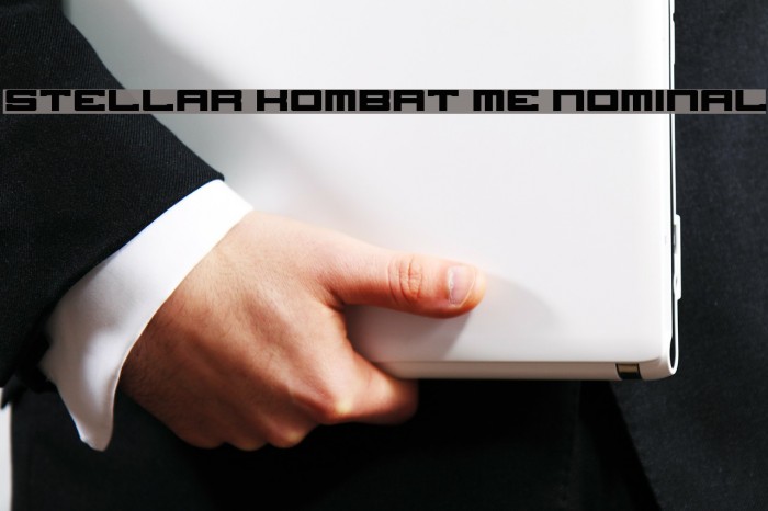 Stellar Kombat ME Nominal Font examples