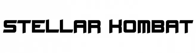 Stellar Kombat  Frei Schriftart Herunterladen