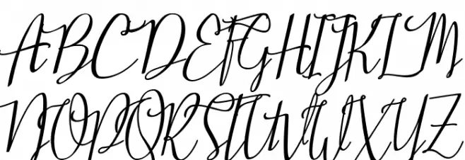 Stellaria Font UPPERCASE