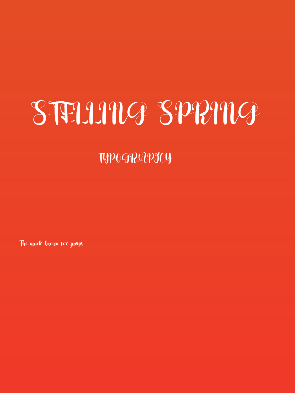 Stelling Spring Poster