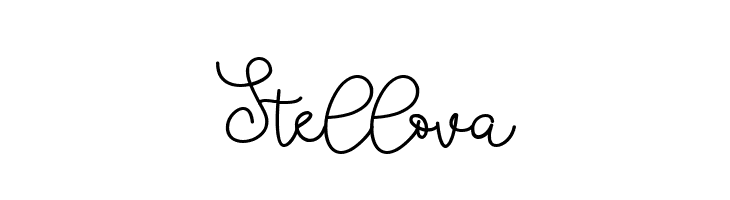 Stellova  Frei Schriftart Herunterladen