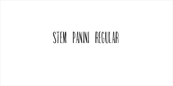 Stem Panini Regular Logo