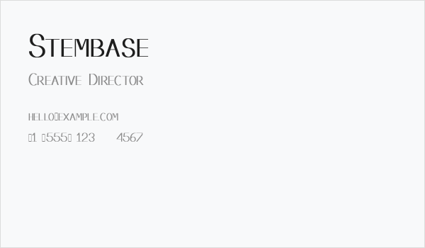 Stembase Business Card