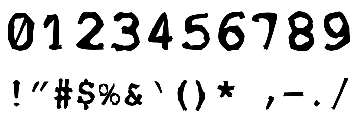 Stempel Font OTHER CHARS