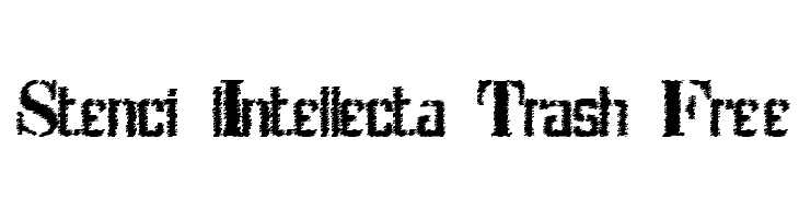 Stenci lIntellecta Trash Free  Скачать бесплатные шрифты