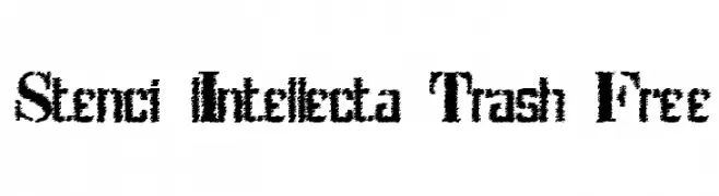 Stenci lIntellecta Trash Free  baixar fontes gratis
