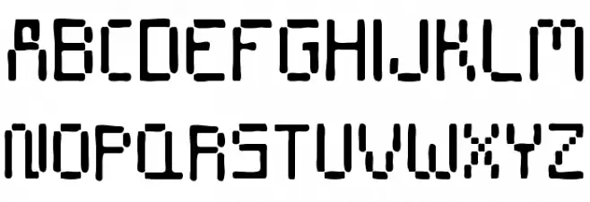 Stencil 8bit Medium フォント 大文字