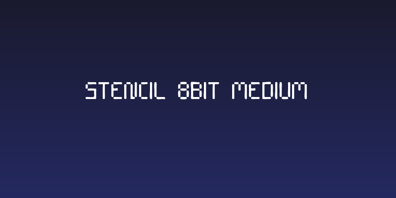 Stencil 8bit Medium Social Header