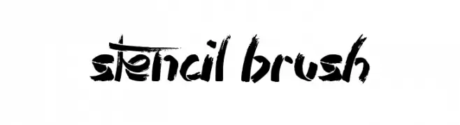 Stencil Brush  baixar fontes gratis