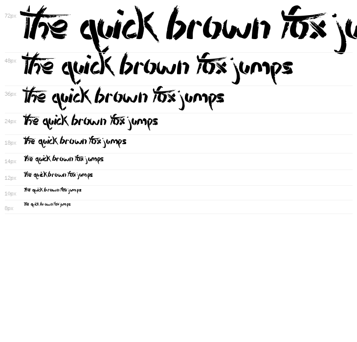 Stencil Brush Waterfall