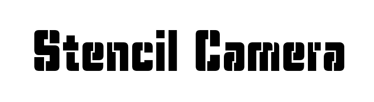 Stencil Camera  Free Fonts Download