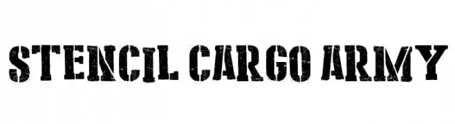 Stencil Cargo Army  Fuentes Gratis Descargar