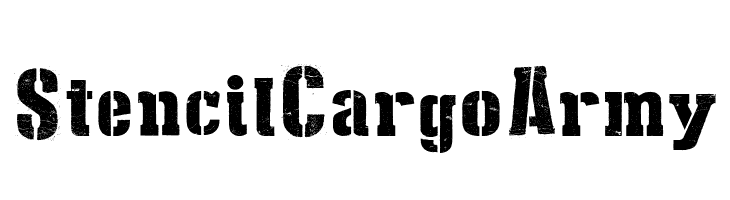 Stencil Cargo Army  免费字体下载