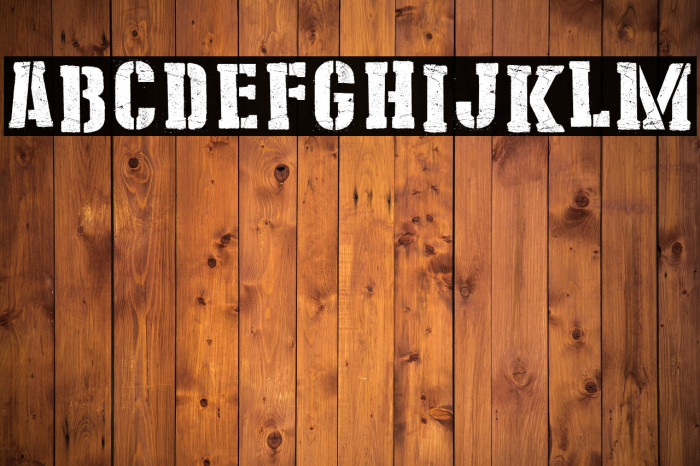 Stencil Cargo Army Example 3