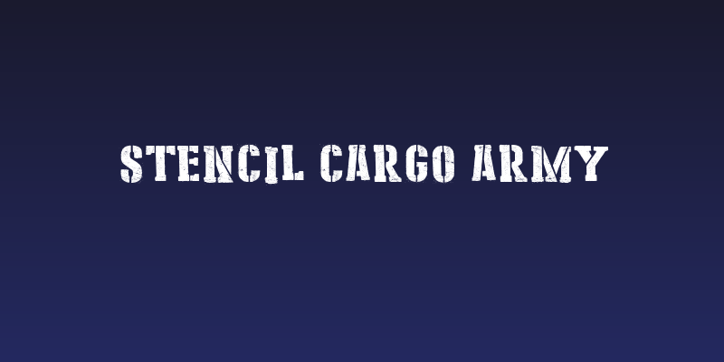 Stencil Cargo Army Social Header