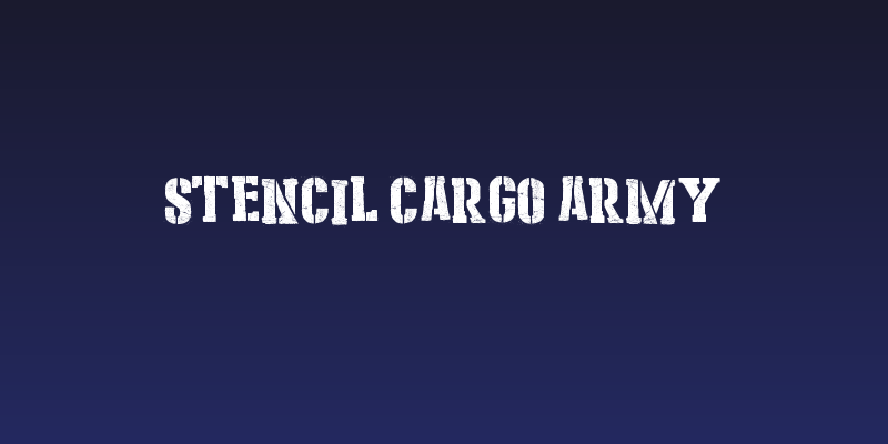 Stencil Cargo Army Social Header