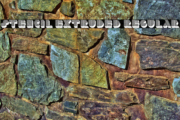 Stencil Extruded Regular Example 1