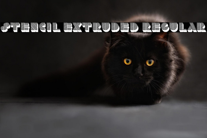 Stencil Extruded Regular Example 3