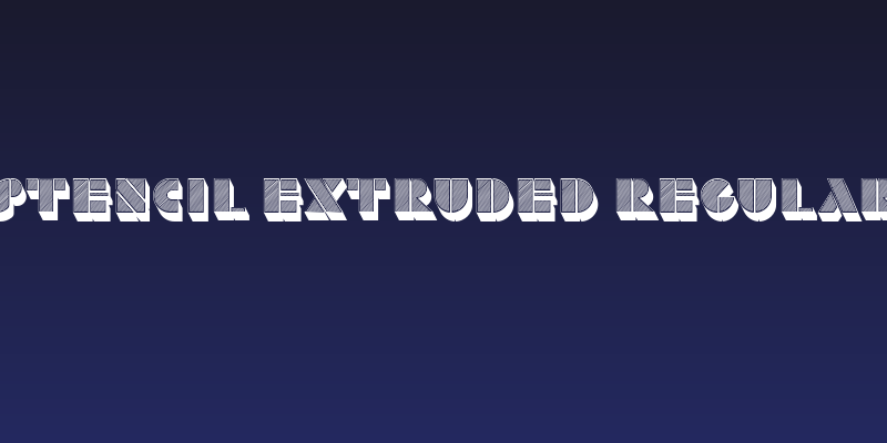 Stencil Extruded Regular Social Header