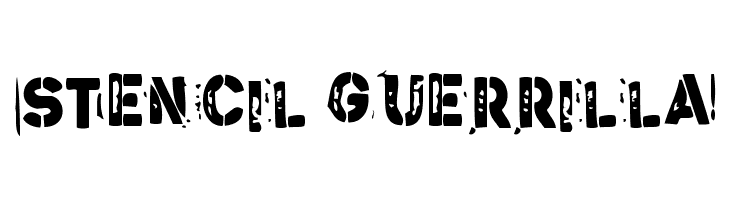 Stencil Guerrilla  Free Fonts Download