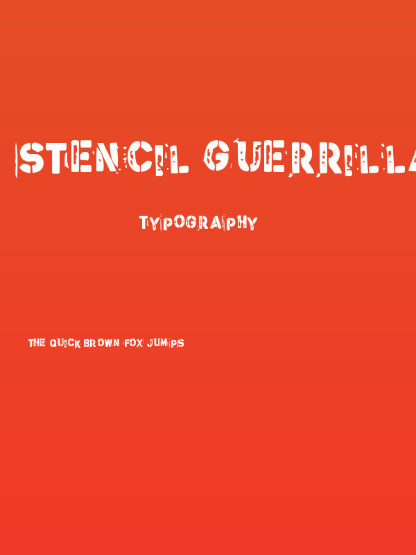 Stencil Guerrilla Poster