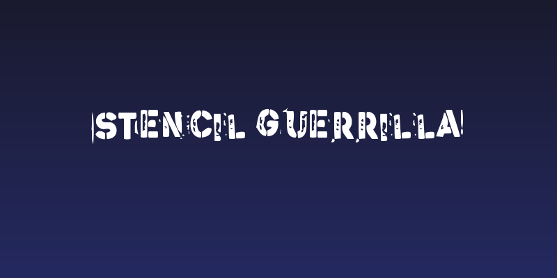 Stencil Guerrilla Social Header