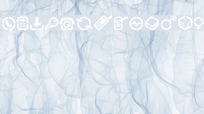 Stencil Icons Font examples