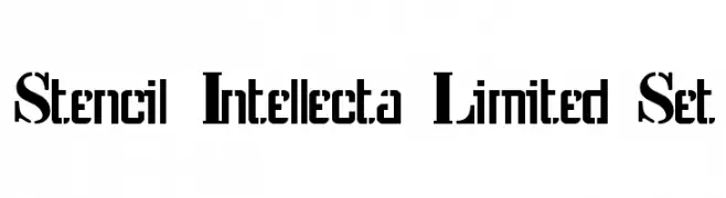 Stencil Intellecta Limited Set  لخطوط تنزيل