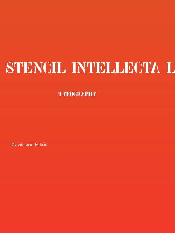 Stencil Intellecta Limited Set Poster