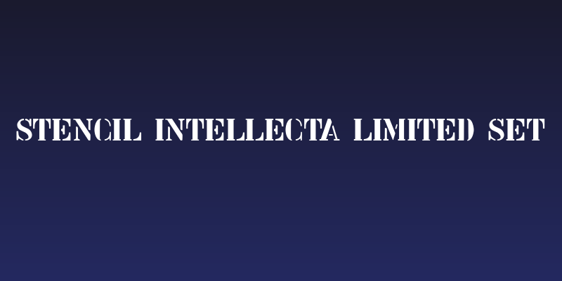 Stencil Intellecta Limited Set Social Header