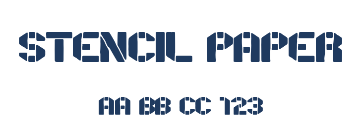 Stencil Paper Font Preview