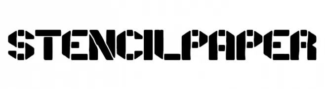 Stencil Paper  नि: शुल्क फ़ॉन्ट्स डाउनलोड