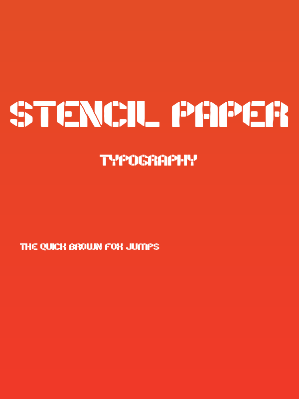 Stencil Paper Poster