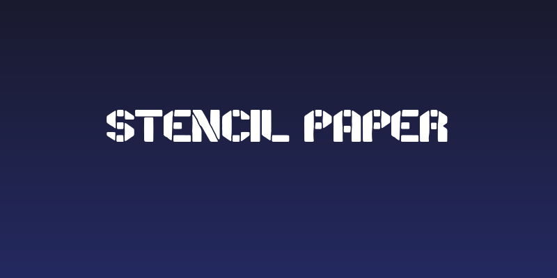 Stencil Paper Social Header