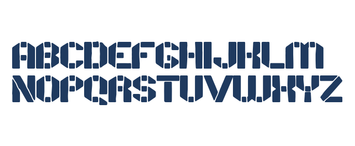 Stencil Paper Lowercase