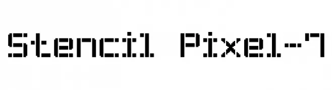 Stencil Pixel-7  baixar fontes gratis