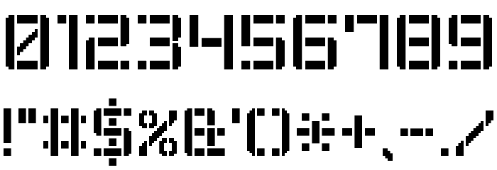 Stencil Pixel-7 Font OTHER CHARS