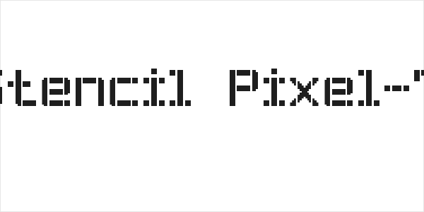 Stencil Pixel-7 Logo