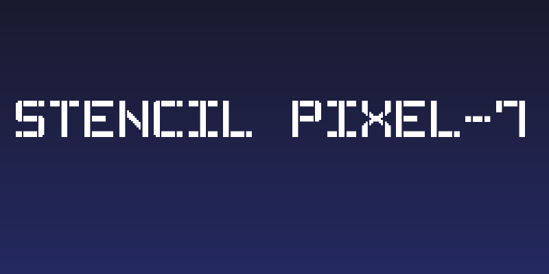 Stencil Pixel-7 Social Header