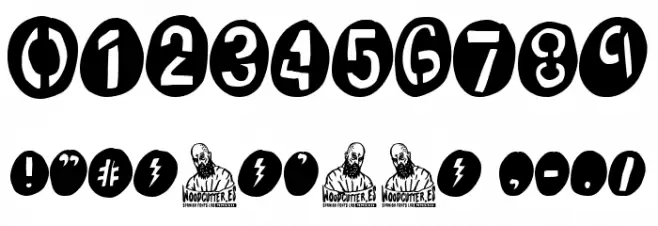 Stencil Redondo फ़ॉन्ट अन्य घर का काम