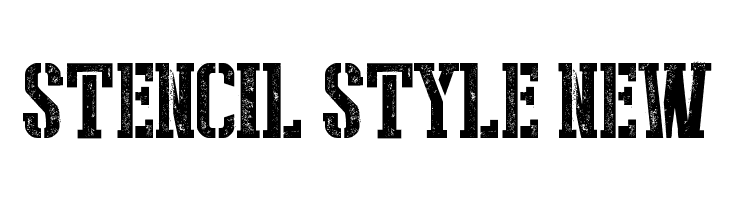 Stencil Style New Font