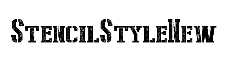 Stencil Style New  नि: शुल्क फ़ॉन्ट्स डाउनलोड