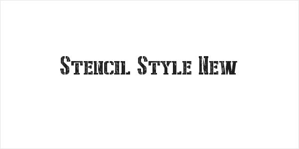 Stencil Style New Logo