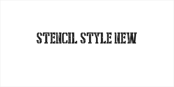 Stencil Style New Logo
