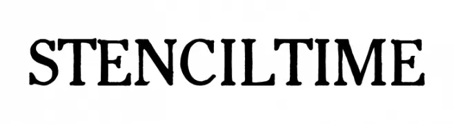 Stencil Time  Frei Schriftart Herunterladen