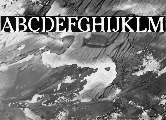 Stencil Time Font examples