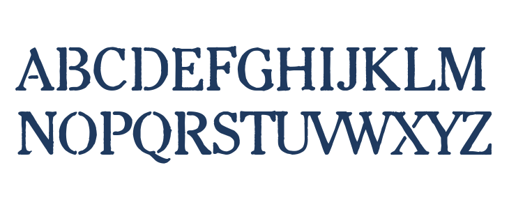 Stencil Time Lowercase