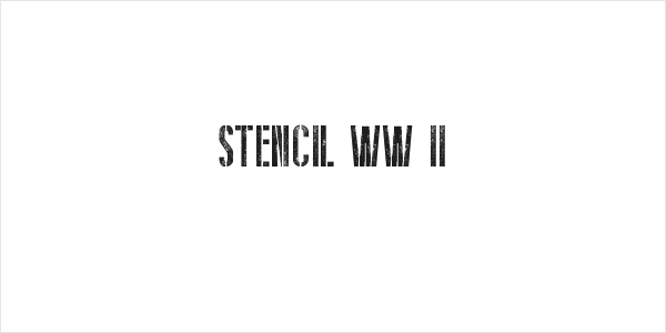 Stencil WW II Logo
