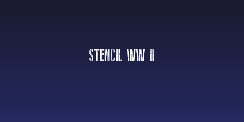 Stencil WW II Social Header