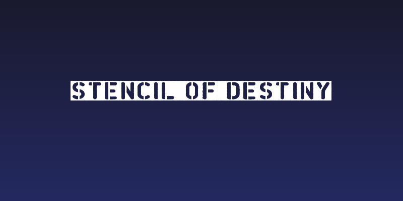 Stencil of Destiny Social Header